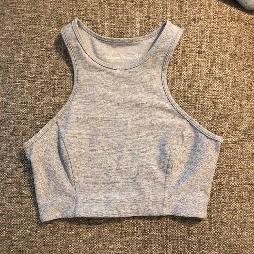 Outdoor Voice High Neck Crop Top Sports Bra XS